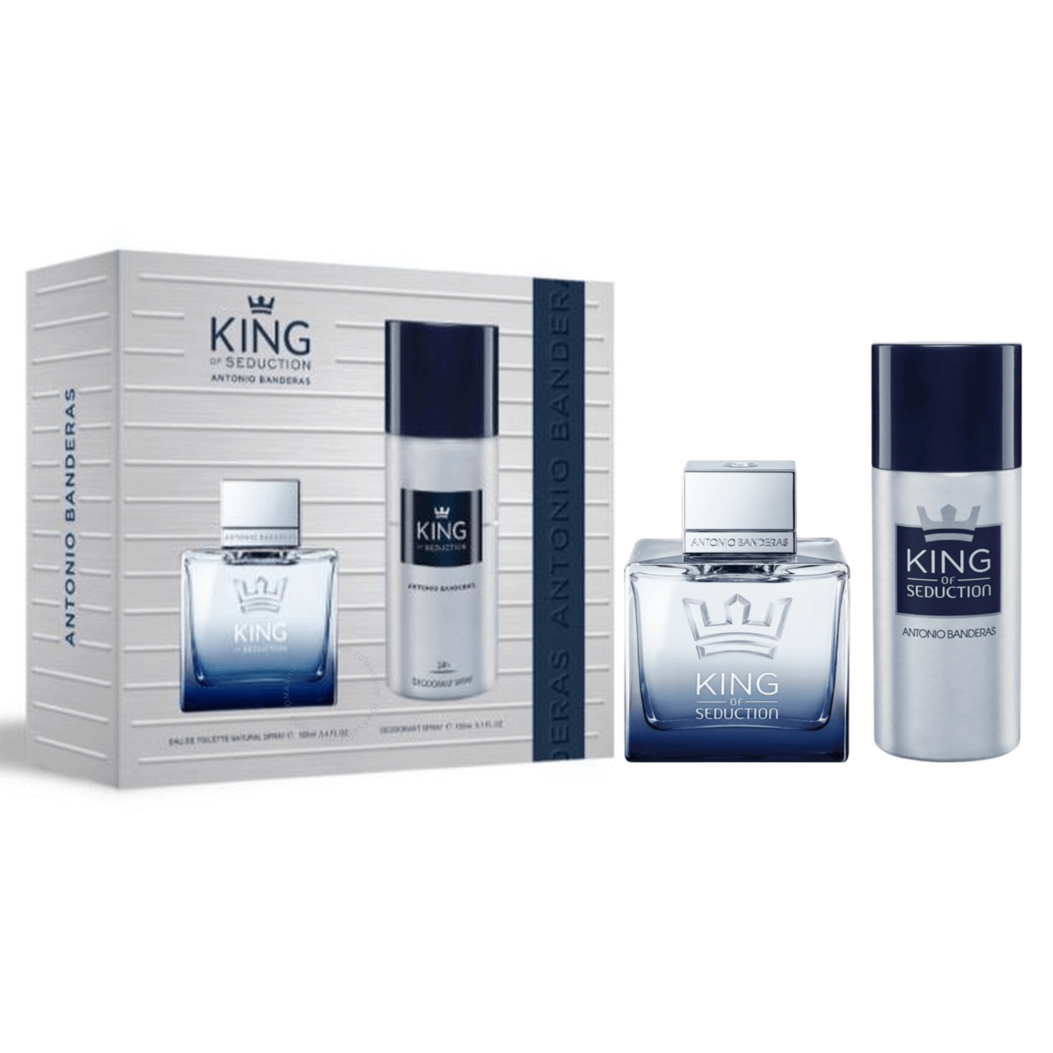 Antonio Banderas King of Seduction EDT Deodorant Spray Set for Men | My Perfume Shop