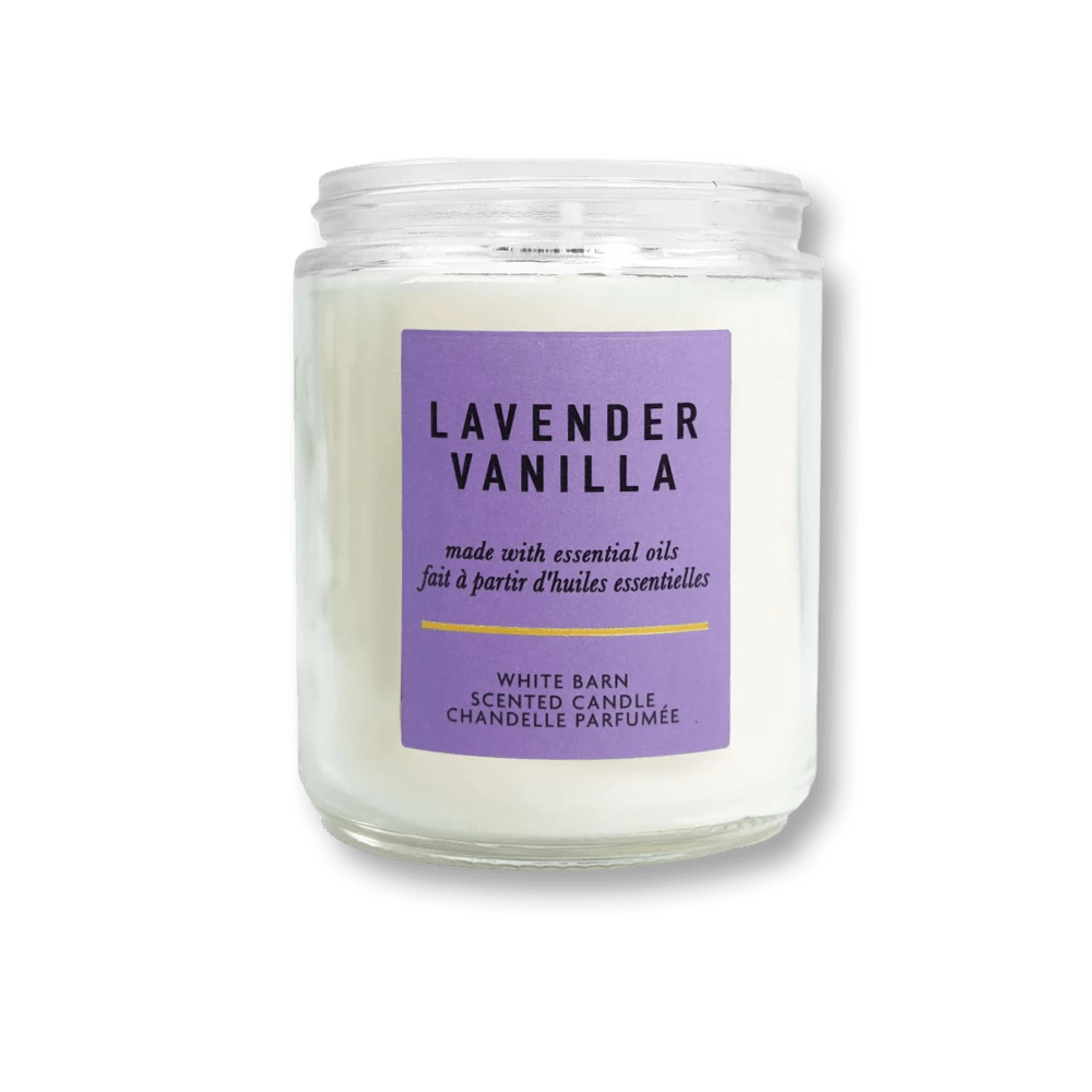 Bath & Body Works White Barn Lavender Vanilla Scented Candle | My Perfume Shop