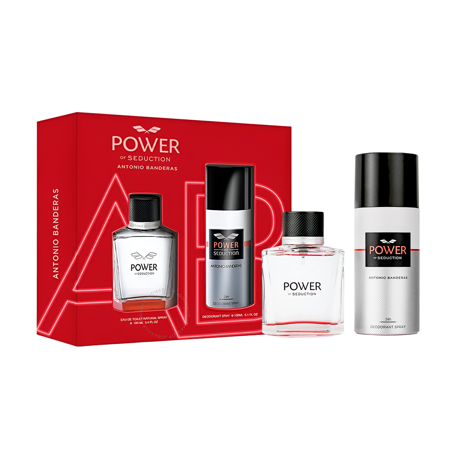 Antonio Banderas Power of Seduction EDT Deodorant Set for Men