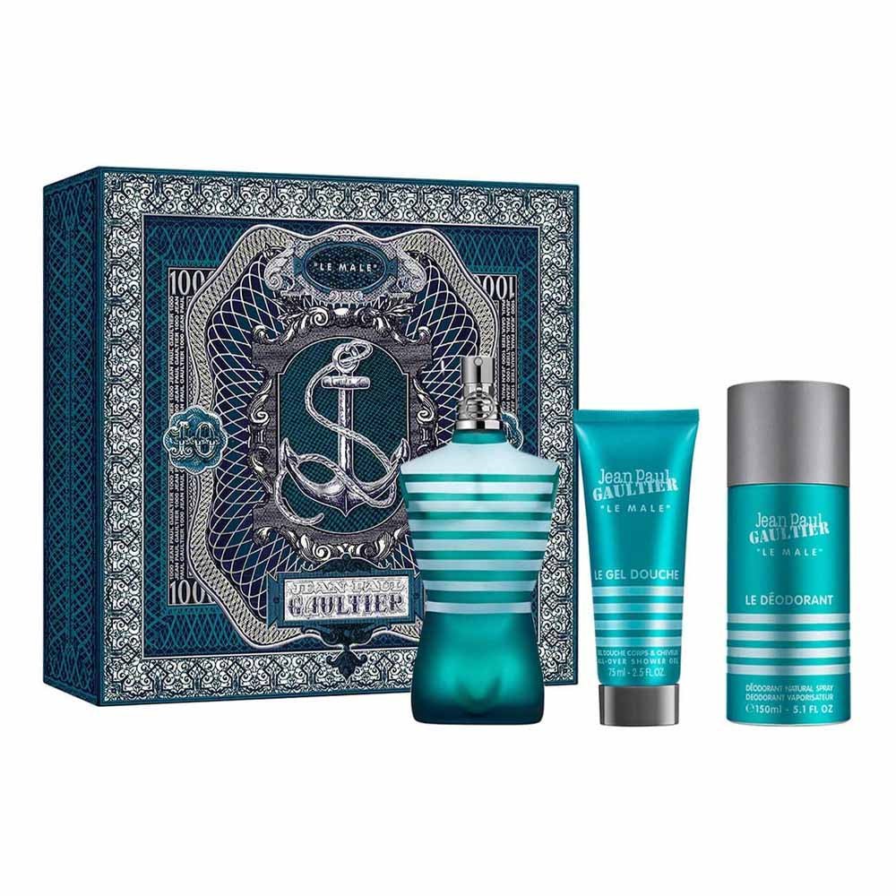 Jean Paul Gaultier Le Male EDT Shower Gel & Deodorant Set For Men | My Perfume Shop