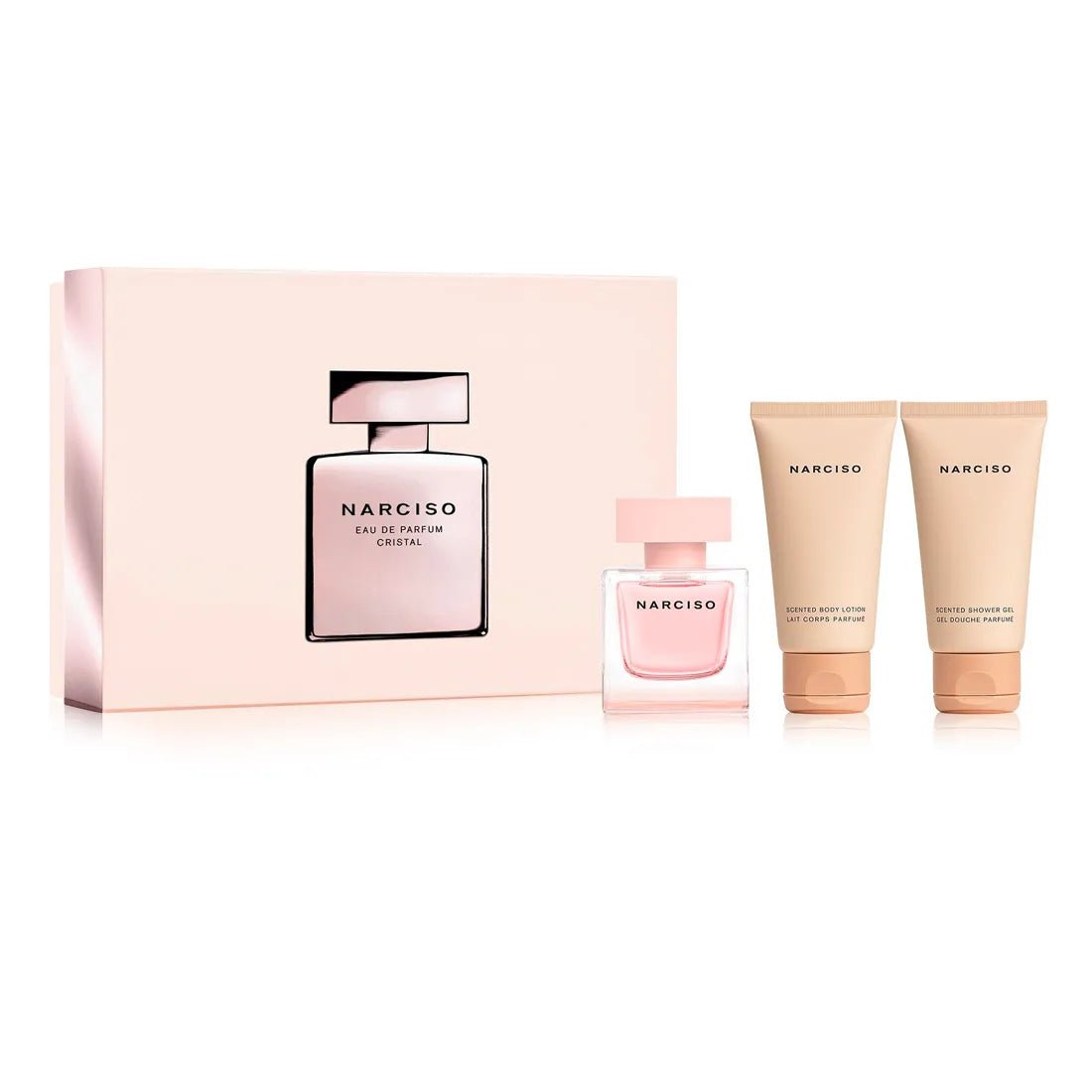 Narciso Rodriguez Cristal EDP Body Lotion Shower Gel Set | My Perfume Shop