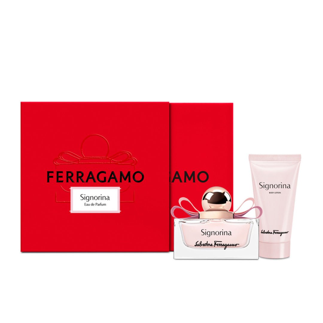 Salvatore Ferragamo Signorina EDP & Body Lotion Set For Women | My Perfume Shop