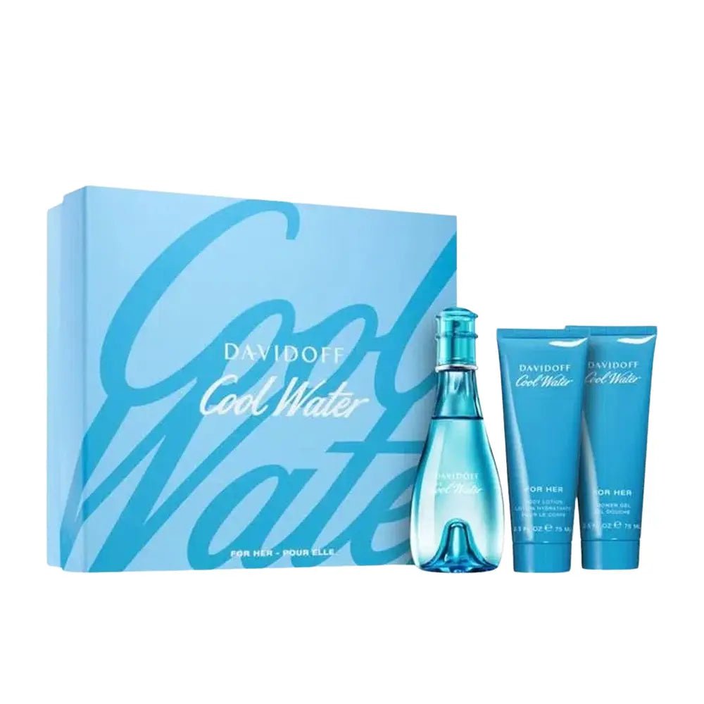 Davidoff Cool Water EDT Woman Shower & Body Lotion Set | My Perfume Shop