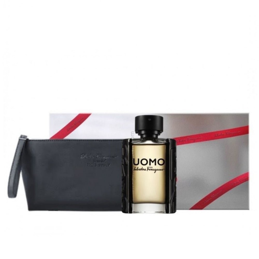 Salvatore Ferragamo Uomo EDT Travel Pouch Travel Set | My Perfume Shop