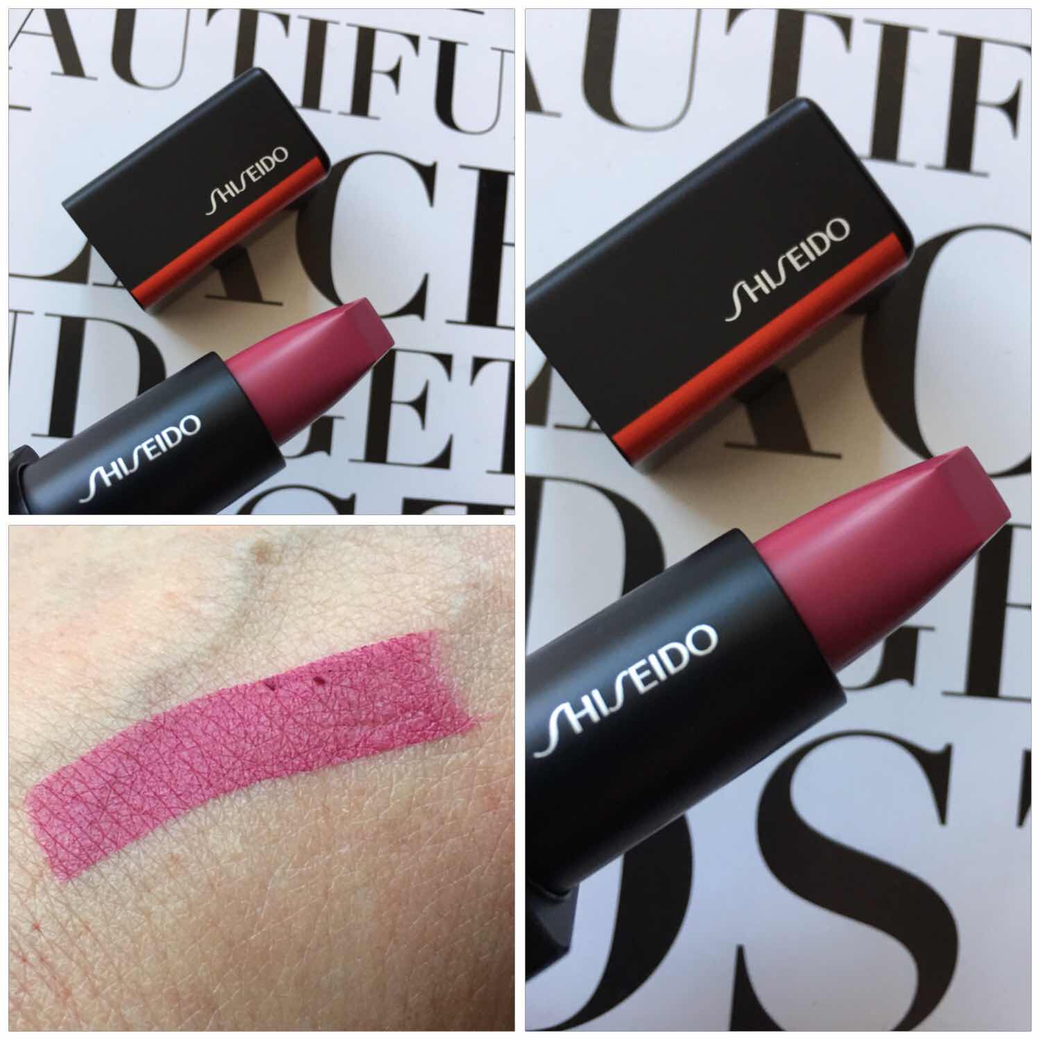 Shiseido Modernmatte # 519 Fuchsia Fetish For Women Powder Lipstick | My Perfume Shop